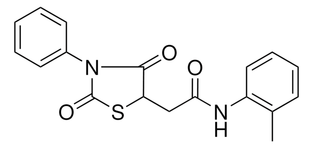 2-(2,4-DIOXO-3-PHENYL-1,3-THIAZOLIDIN-5-YL)-N-(2-METHYLPHENYL)ACETAMIDE AldrichCPR