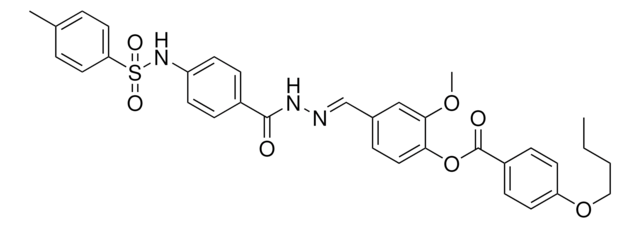 2-METHOXY-4-{(E)-[(4-{[(4-METHYLPHENYL)SULFONYL]AMINO}BENZOYL)HYDRAZONO]METHYL}PHENYL 4-BUTOXYBENZOATE AldrichCPR