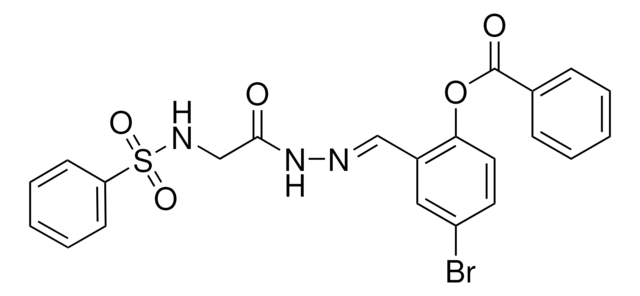 4-BROMO-2-(2-(((PHENYLSULFONYL)AMINO)ACETYL)CARBOHYDRAZONOYL)PHENYL BENZOATE AldrichCPR