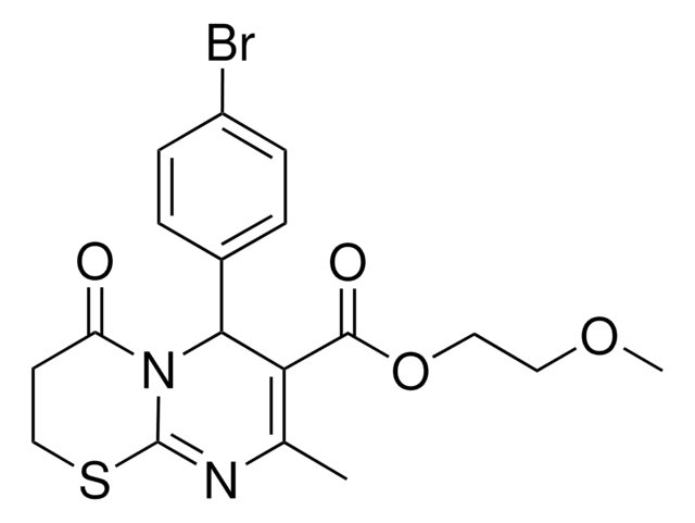 2-METHOXYETHYL 6-(4-BROMOPHENYL)-8-METHYL-4-OXO-3,4-DIHYDRO-2H,6H-PYRIMIDO[2,1-B][1,3]THIAZINE-7-CARBOXYLATE AldrichCPR