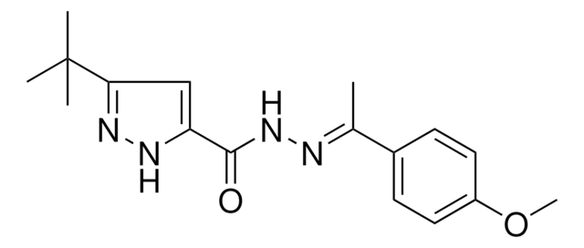 3-TERT-BUTYL-N'-(1-(4-METHOXYPHENYL)ETHYLIDENE)-1H-PYRAZOLE-5-CARBOHYDRAZIDE AldrichCPR