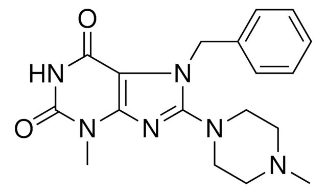 7-BENZYL-3-METHYL-8-(4-METHYL-1-PIPERAZINYL)-3,7-DIHYDRO-1H-PURINE-2,6-DIONE AldrichCPR