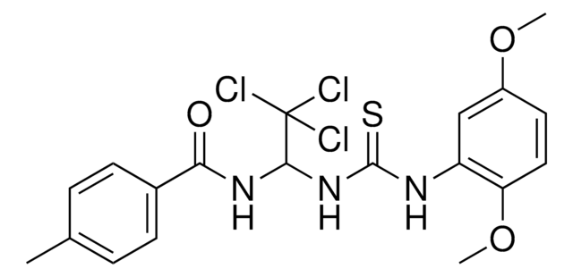 4-ME-N-(2,2,2-TRICHLORO-1-(((2,5-DIMETHOXYANILINO)CARBOTHIOYL)AMINO)ET)BENZAMIDE AldrichCPR