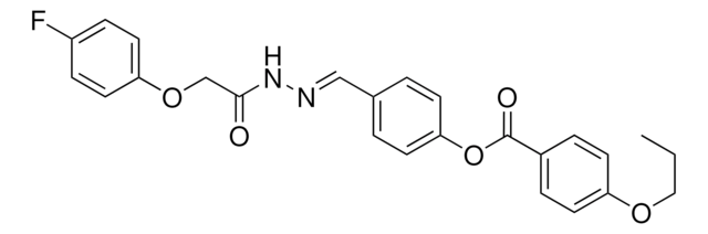 4-((2-(2-(4-FLUOROPHENOXY)ACETYL)HYDRAZONO)METHYL)PHENYL 4-PROPOXYBENZOATE AldrichCPR