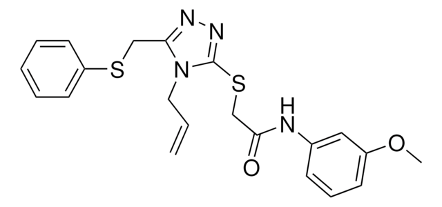 2-({4-ALLYL-5-[(PHENYLSULFANYL)METHYL]-4H-1,2,4-TRIAZOL-3-YL}SULFANYL)-N-(3-METHOXYPHENYL)ACETAMIDE AldrichCPR