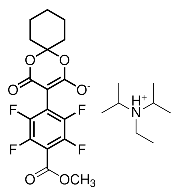 N-Ethyl-N-isopropylpropan-2-aminium 4-Oxo-3-(2,3,5,6-tetrafluoro-4-(methoxycarbonyl)phenyl)-1,5-dioxaspiro[5.5]undec-2-en-2-olate &#8805;95%