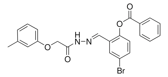 4-BROMO-2-(2-((3-METHYLPHENOXY)ACETYL)CARBOHYDRAZONOYL)PHENYL BENZOATE AldrichCPR