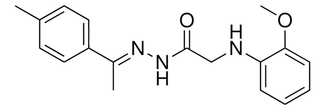 2-(2-METHOXYANILINO)-N'-(1-(4-METHYLPHENYL)ETHYLIDENE)ACETOHYDRAZIDE AldrichCPR