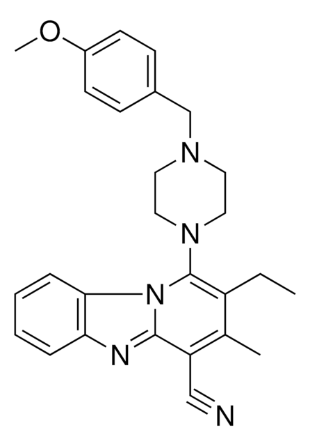 2-ETHYL-1-[4-(4-METHOXYBENZYL)-1-PIPERAZINYL]-3-METHYLPYRIDO[1,2-A]BENZIMIDAZOLE-4-CARBONITRILE AldrichCPR