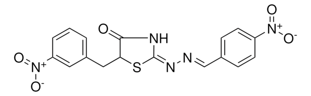 4-NITROBENZALDEHYDE (5-(3-NITROBENZYL)-4-OXO-1,3-THIAZOLIDIN-2-YLIDENE)HYDRAZONE AldrichCPR