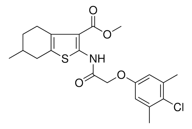 METHYL 2-{[(4-CHLORO-3,5-DIMETHYLPHENOXY)ACETYL]AMINO}-6-METHYL-4,5,6,7-TETRAHYDRO-1-BENZOTHIOPHENE-3-CARBOXYLATE AldrichCPR