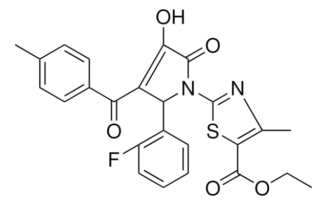 ETHYL 2-[2-(2-FLUOROPHENYL)-4-HYDROXY-3-(4-METHYLBENZOYL)-5-OXO-2,5-DIHYDRO-1H-PYRROL-1-YL]-4-METHYL-1,3-THIAZOLE-5-CARBOXYLATE AldrichCPR