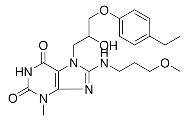 7-[3-(4-ETHYLPHENOXY)-2-HYDROXYPROPYL]-8-[(3-METHOXYPROPYL)AMINO]-3-METHYL-3,7-DIHYDRO-1H-PURINE-2,6-DIONE AldrichCPR