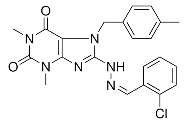 2-CHLOROBENZALDEHYDE [1,3-DIMETHYL-7-(4-METHYLBENZYL)-2,6-DIOXO-2,3,6,7-TETRAHYDRO-1H-PURIN-8-YL]HYDRAZONE AldrichCPR