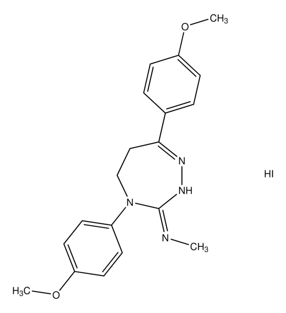 N-[(3Z)-4,7-bis(4-methoxyphenyl)-2,4,5,6-tetrahydro-3H-1,2,4-triazepin-3-ylidene]methanamine hydroiodide AldrichCPR