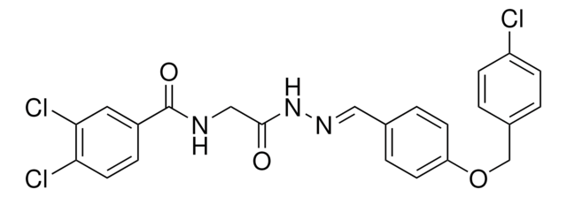 3,4-DICHLORO-N-[2-((2E)-2-{4-[(4-CHLOROBENZYL)OXY]BENZYLIDENE}HYDRAZINO)-2-OXOETHYL]BENZAMIDE AldrichCPR