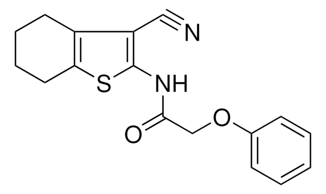 N-(3-CYANO-4,5,6,7-TETRAHYDRO-BENZO(B)THIOPHEN-2-YL)-2-PHENOXY-ACETAMIDE AldrichCPR