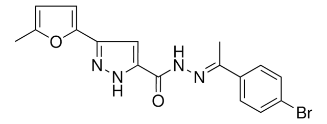 N'-(1-(4-BROMOPHENYL)ETHYLIDENE)-3-(5-ME-2-FURYL)-1H-PYRAZOLE-5-CARBOHYDRAZIDE AldrichCPR