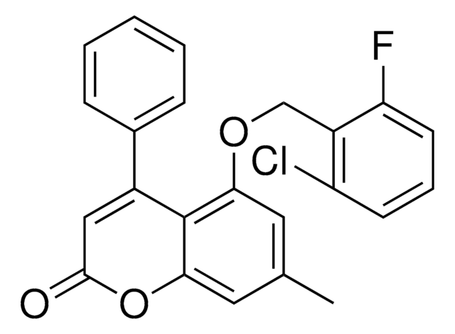 5-(2-CHLORO-6-FLUORO-BENZYLOXY)-7-METHYL-4-PHENYL-CHROMEN-2-ONE AldrichCPR