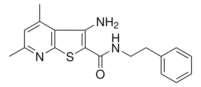 3-AMINO-4,6-DIMETHYL-N-(2-PHENYLETHYL)THIENO(2,3-B)PYRIDINE-2-CARBOXAMIDE AldrichCPR