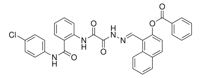 1-{(E)-[2-(2-{2-[(4-CHLOROANILINO)CARBONYL]ANILINO}-2-OXOACETYL)HYDRAZONO]METHYL}-2-NAPHTHYL BENZOATE AldrichCPR