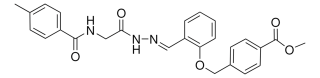 METHYL 4-((2-(2-(((4-METHYLBENZOYL)AMINO)ACETYL)CARBOHYDRAZONOYL)PHENOXY)METHYL)BENZOATE AldrichCPR