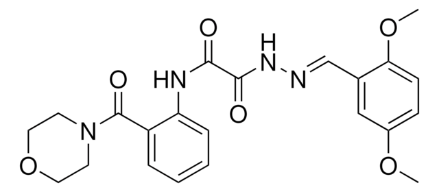 2-[(2E)-2-(2,5-DIMETHOXYBENZYLIDENE)HYDRAZINO]-N-[2-(4-MORPHOLINYLCARBONYL)PHENYL]-2-OXOACETAMIDE AldrichCPR