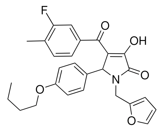 5-(4-BUTOXYPHENYL)-4-(3-FLUORO-4-METHYLBENZOYL)-1-(2-FURYLMETHYL)-3-HYDROXY-1,5-DIHYDRO-2H-PYRROL-2-ONE AldrichCPR