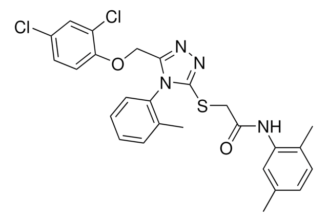 2-{[5-[(2,4-DICHLOROPHENOXY)METHYL]-4-(2-METHYLPHENYL)-4H-1,2,4-TRIAZOL-3-YL]SULFANYL}-N-(2,5-DIMETHYLPHENYL)ACETAMIDE AldrichCPR