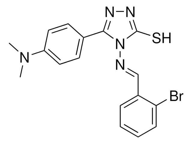 4-{[(E)-(2-BROMOPHENYL)METHYLIDENE]AMINO}-5-[4-(DIMETHYLAMINO)PHENYL]-4H-1,2,4-TRIAZOLE-3-THIOL AldrichCPR