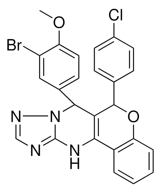 2-BROMO-4-[6-(4-CHLOROPHENYL)-7,12-DIHYDRO-6H-CHROMENO[4,3-D][1,2,4]TRIAZOLO[1,5-A]PYRIMIDIN-7-YL]PHENYL METHYL ETHER AldrichCPR