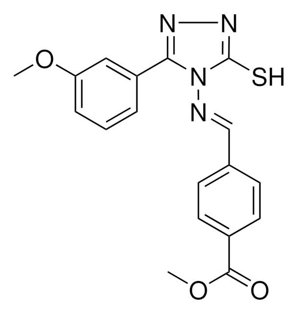 ME 4-(((3-(3-METHOXYPHENYL)-5-SULFANYL-4H-1,2,4-TRIAZOL-4-YL)IMINO)ME)BENZOATE AldrichCPR