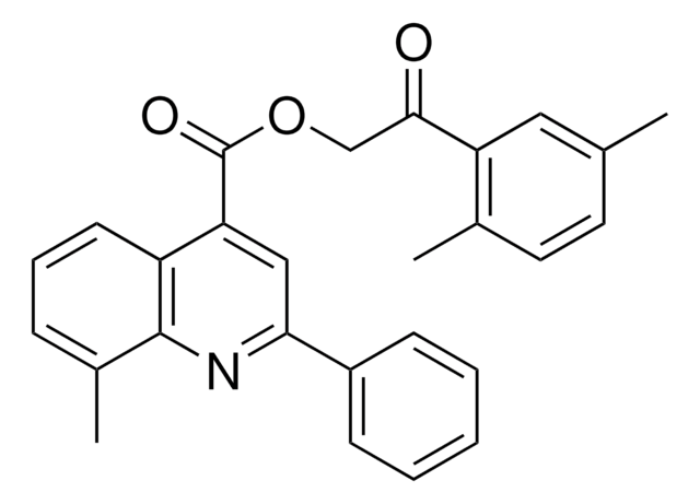 2-(2,5-DIMETHYLPHENYL)-2-OXOETHYL 8-METHYL-2-PHENYL-4-QUINOLINECARBOXYLATE AldrichCPR