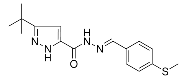 3-TERT-BUTYL-N'-(4-(METHYLTHIO)BENZYLIDENE)-1H-PYRAZOLE-5-CARBOHYDRAZIDE AldrichCPR