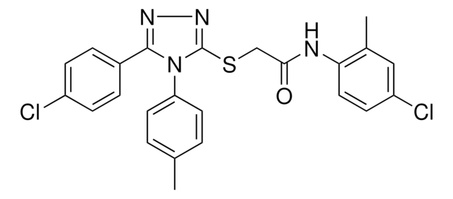 N-(4-CHLORO-2-METHYLPHENYL)-2-{[5-(4-CHLOROPHENYL)-4-(4-METHYLPHENYL)-4H-1,2,4-TRIAZOL-3-YL]SULFANYL}ACETAMIDE AldrichCPR