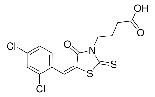 4-(5-(2,4-DICHLOROBENZYLIDENE)-4-OXO-2-THIOXO-1,3-THIAZOLIDIN-3-YL)BUTANOIC ACID AldrichCPR