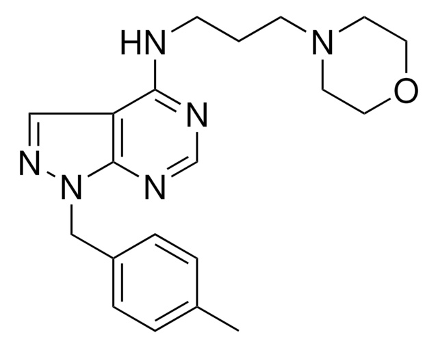 1-(4-METHYLBENZYL)-N-(3-(4-MORPHOLINYL)PR)-1H-PYRAZOLO(3,4-D)PYRIMIDIN-4-AMINE AldrichCPR