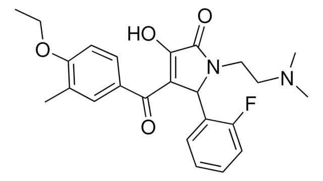 1-[2-(DIMETHYLAMINO)ETHYL]-4-(4-ETHOXY-3-METHYLBENZOYL)-5-(2-FLUOROPHENYL)-3-HYDROXY-1,5-DIHYDRO-2H-PYRROL-2-ONE AldrichCPR