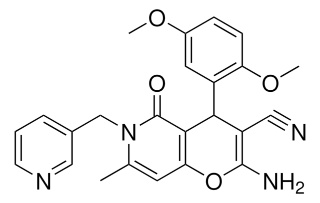 2-AMINO-4-(2,5-DIMETHOXYPHENYL)-7-METHYL-5-OXO-6-(3-PYRIDINYLMETHYL)-5,6-DIHYDRO-4H-PYRANO[3,2-C]PYRIDINE-3-CARBONITRILE AldrichCPR