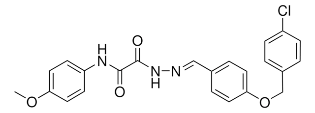 2-((2E)-2-{4-[(4-CHLOROBENZYL)OXY]BENZYLIDENE}HYDRAZINO)-N-(4-METHOXYPHENYL)-2-OXOACETAMIDE AldrichCPR