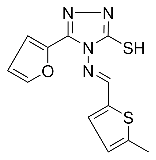 5-(2-FURYL)-4-(((5-METHYL-2-THIENYL)METHYLENE)AMINO)-4H-1,2,4-TRIAZOLE-3-THIOL AldrichCPR