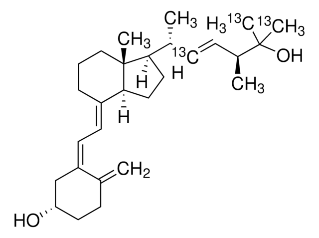 25-Hydroxyvitamin D2-(22,26,27-13C3) solution 10&#160;&#956;g/mL in ethanol, &#8805;98 atom % 13C, &#8805;95% (CP)