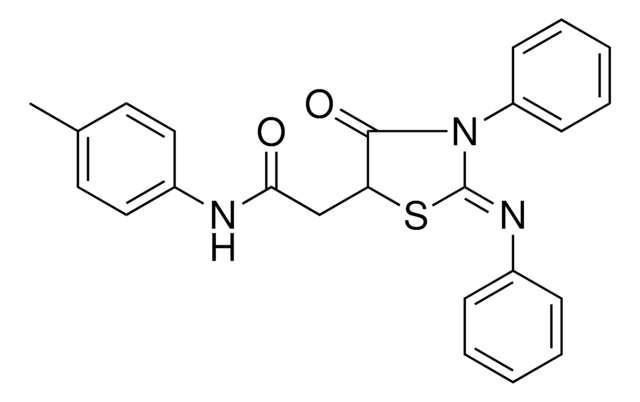 N-(4-METHYLPHENYL)-2-(4-OXO-3-PH-2-(PHENYLIMINO)-1,3-THIAZOLIDIN-5-YL)ACETAMIDE AldrichCPR