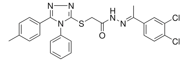 N'-[(E)-1-(3,4-DICHLOROPHENYL)ETHYLIDENE]-2-{[5-(4-METHYLPHENYL)-4-PHENYL-4H-1,2,4-TRIAZOL-3-YL]SULFANYL}ACETOHYDRAZIDE AldrichCPR