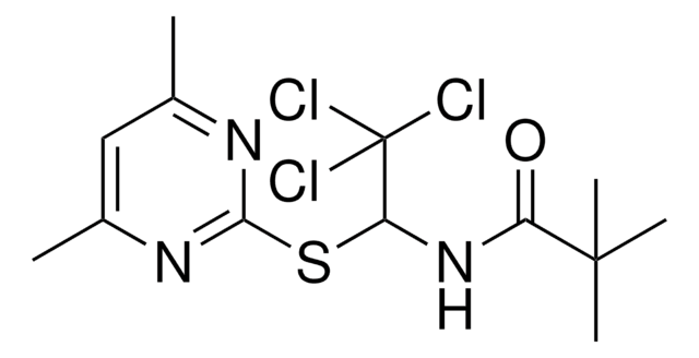 2,2-DIMETHYL-N-(2,2,2-TRICHLORO-1-((4,6-DI-ME-2-PYRIMIDINYL)THIO)ET)PROPANAMIDE AldrichCPR