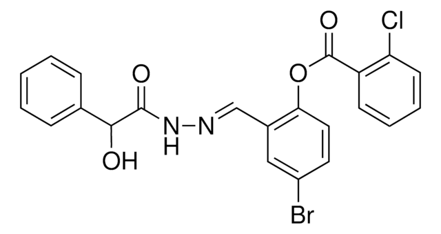 4-BROMO-2-(2-(HYDROXY(PHENYL)ACETYL)CARBOHYDRAZONOYL)PHENYL 2-CHLOROBENZOATE AldrichCPR