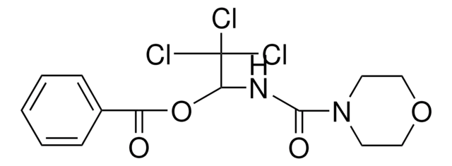 BENZOIC ACID 2,2,2-TRICHLORO-1-((MORPHOLINE-4-CARBONYL)-AMINO)-ETHYL ESTER AldrichCPR