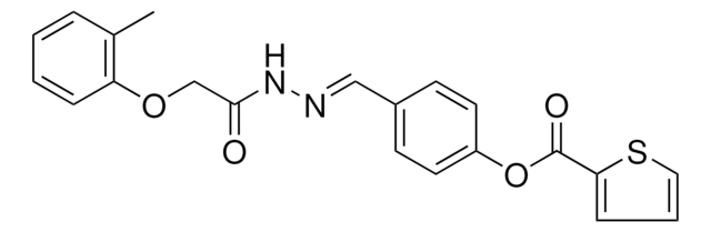 4-(2-((2-METHYLPHENOXY)ACETYL)CARBOHYDRAZONOYL)PHENYL 2-THIOPHENECARBOXYLATE AldrichCPR