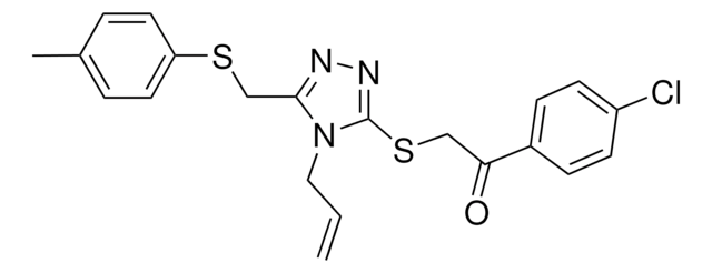 2-[(4-ALLYL-5-{[(4-METHYLPHENYL)SULFANYL]METHYL}-4H-1,2,4-TRIAZOL-3-YL)SULFANYL]-1-(4-CHLOROPHENYL)ETHANONE AldrichCPR