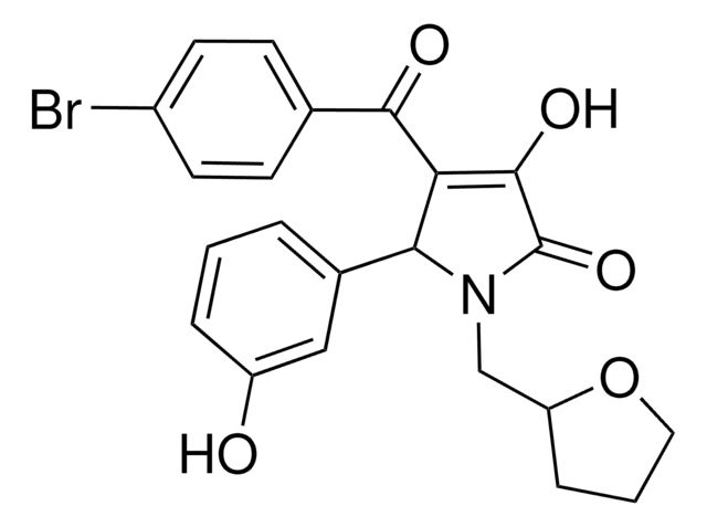 4-(4-BROMOBENZOYL)-3-HYDROXY-5-(3-HYDROXYPHENYL)-1-(TETRAHYDRO-2-FURANYLMETHYL)-1,5-DIHYDRO-2H-PYRROL-2-ONE AldrichCPR